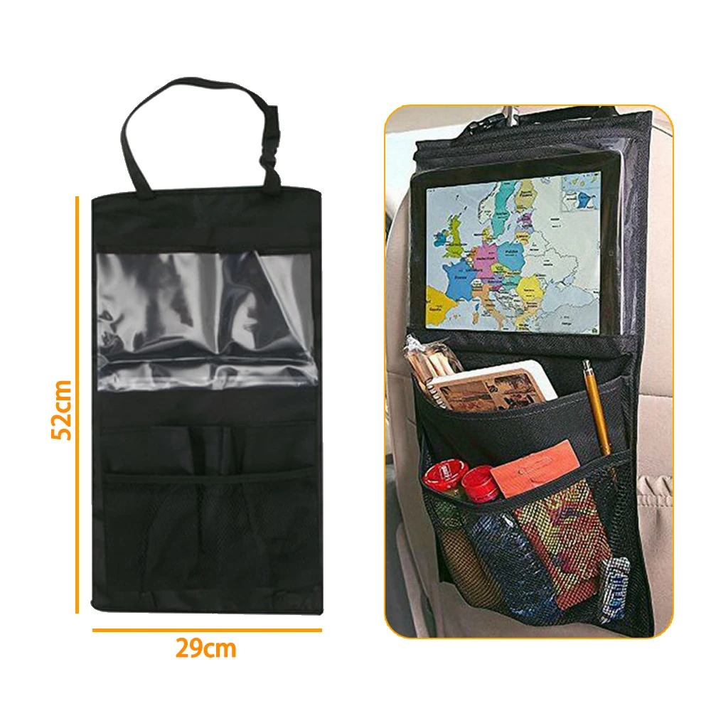 Car Backseat Organizer with Touch Screen Tablet Holder Auto Storage Pockets Cover Car Seat Back Protectors for Trip Kids Travel
Car Backseat Organizer with Touch Screen Tablet Holder Auto Storage Pockets Cover Car Seat Back Protectors for Trip Kids Travel