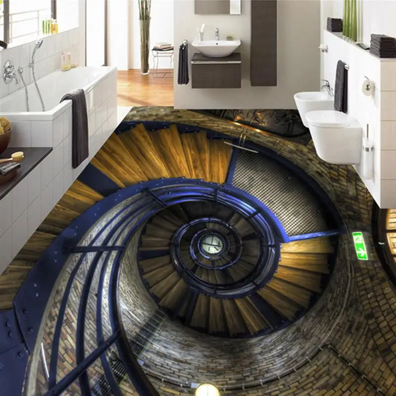 3D Wall Floor Sticker Simulation Spiral Stair Self-adhesive DIY Waterproof Wallpaper Tile Wall Art Decals Murals Home Decor
3D Wall Floor Sticker Simulation Spiral Stair Self-adhesive DIY Waterproof Wallpaper Tile Wall Art Decals Murals Home Decor