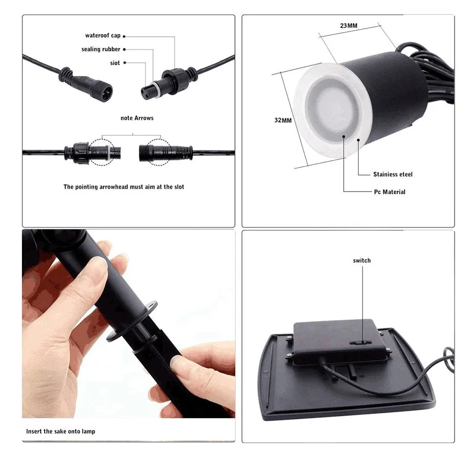 Thrisdar 6pcs / Kit LED Solar Floor Light Outdoor Solar Floor Decoration Light Landscape Step Stairs Garden Path Spot Light
Thrisdar 6pcs / Kit LED Solar Floor Light Outdoor Solar Floor Decoration Light Landscape Step Stairs Garden Path Spot Light