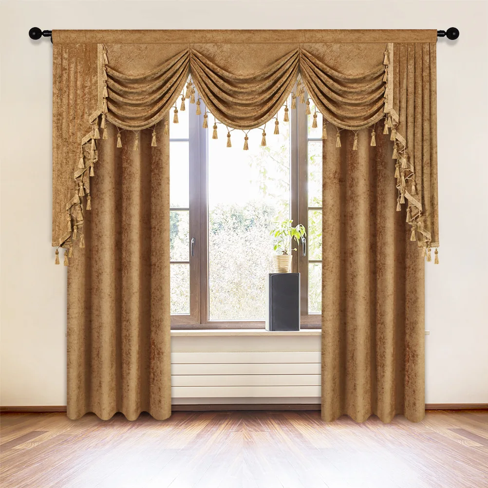 Curtain: 1.93meter width, 2.13meter height, 2 pieces Tulle: 1.93 meter width, 2.13meter height, 2 pieces valance:w193cm
Curtain: 1.93meter width, 2.13meter height, 2 pieces Tulle: 1.93 meter width, 2.13meter height, 2 pieces valance:w193cm
