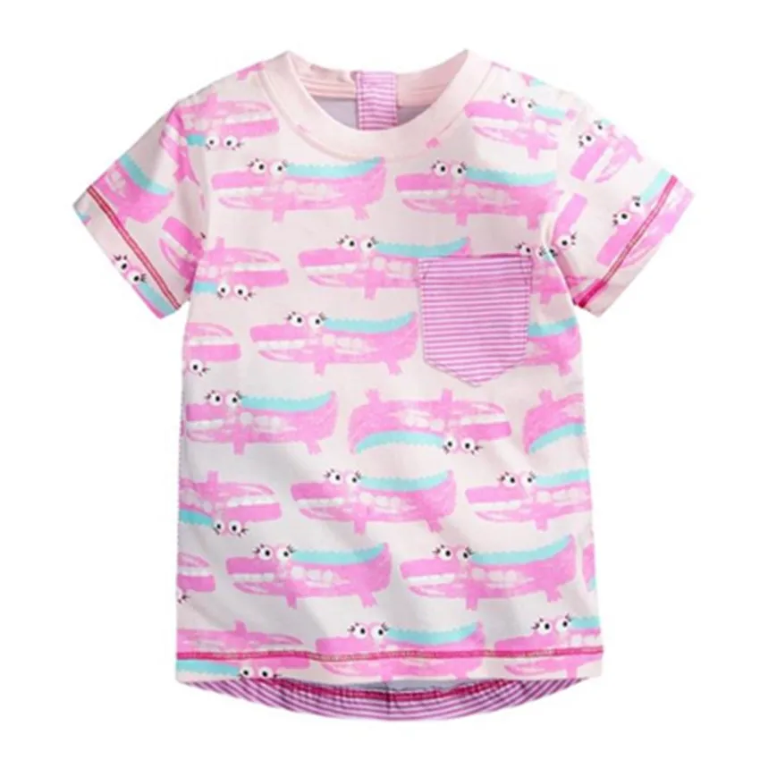 New Summer Cotton Printed Short Sleeve Baby Girls T Shirt Brand Round Neck Children's Clothes Kids Tops Tee 18mths-6 yrs
New Summer Cotton Printed Short Sleeve Baby Girls T Shirt Brand Round Neck Children's Clothes Kids Tops Tee 18mths-6 yrs
