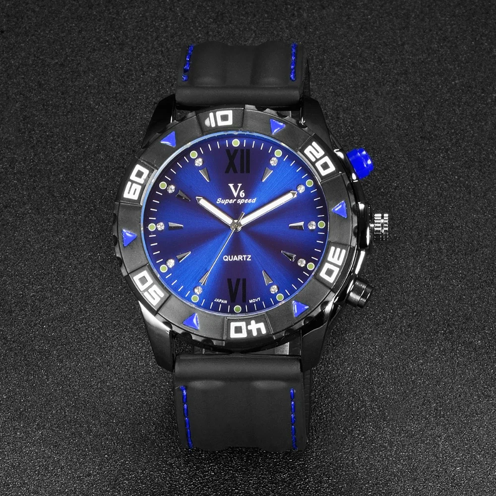V6 Men Watches Top Brand Luxury Men's Watch Fashion Silicone Strap Sport Wristwatch Men Watch Big Dial Clock relogio masculino
V6 Men Watches Top Brand Luxury Men's Watch Fashion Silicone Strap Sport Wristwatch Men Watch Big Dial Clock relogio masculino
