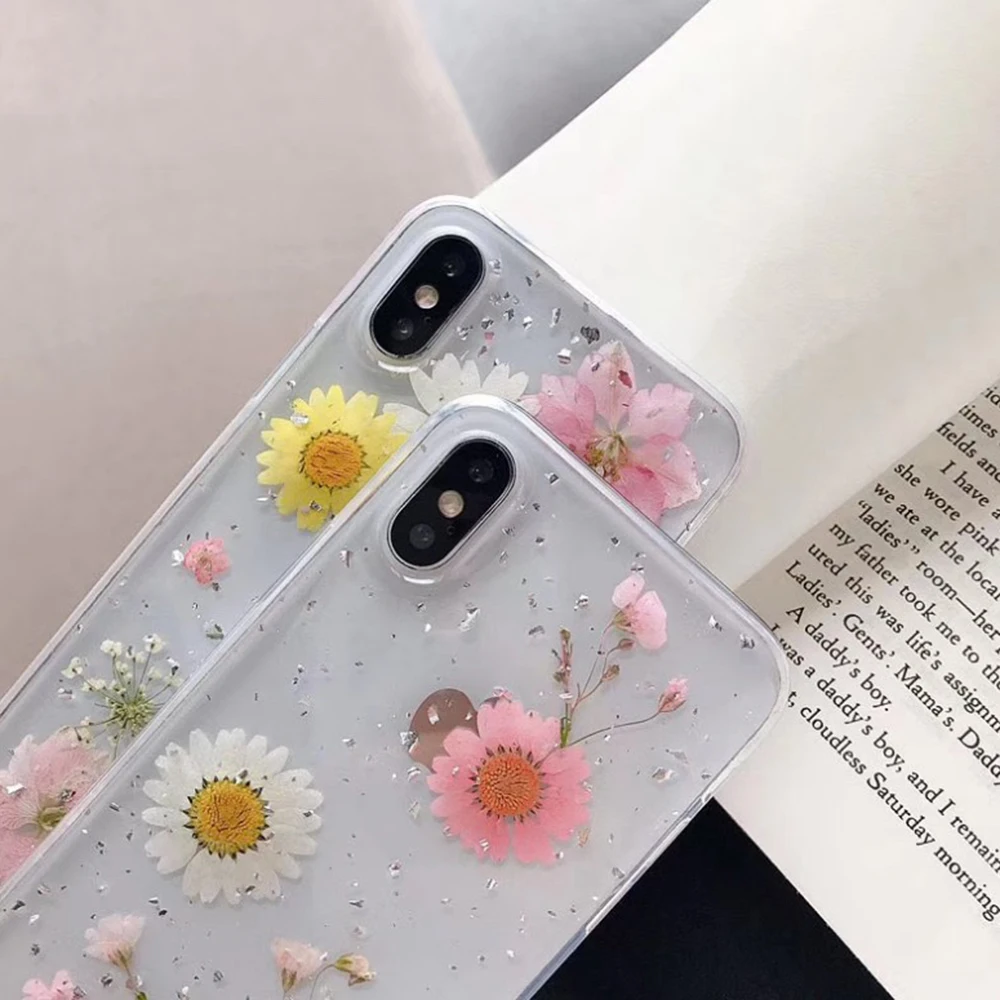 New Floral Shockproof Phone Case For iPhone 11 Pro Max XR 8 6 7 Real Dried Flower Clear Rubber Soft Protection Case Cover Capa
New Floral Shockproof Phone Case For iPhone 11 Pro Max XR 8 6 7 Real Dried Flower Clear Rubber Soft Protection Case Cover Capa