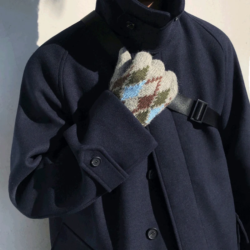 Double-sided woolen coat men's mid-length autumn and winter thickening Korean style trendy British windbreaker woolen coat
Double-sided woolen coat men's mid-length autumn and winter thickening Korean style trendy British windbreaker woolen coat