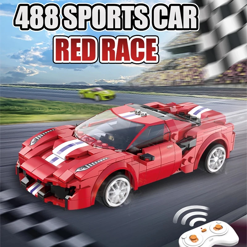 Rc Supercar 488 Track Sports Car Building Blocks Assemble A Remote Control Toy Car Children Birthday Gift Model Bricks
Rc Supercar 488 Track Sports Car Building Blocks Assemble A Remote Control Toy Car Children Birthday Gift Model Bricks