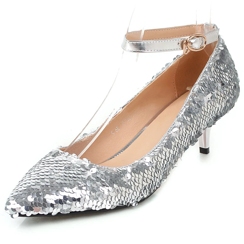 KARINLUNA Ladies Street Fashion Pointed Toe Pumps Casual Med Thin Heels Wedding Pumps Women Party Attractive Bling Shoes Woman
KARINLUNA Ladies Street Fashion Pointed Toe Pumps Casual Med Thin Heels Wedding Pumps Women Party Attractive Bling Shoes Woman