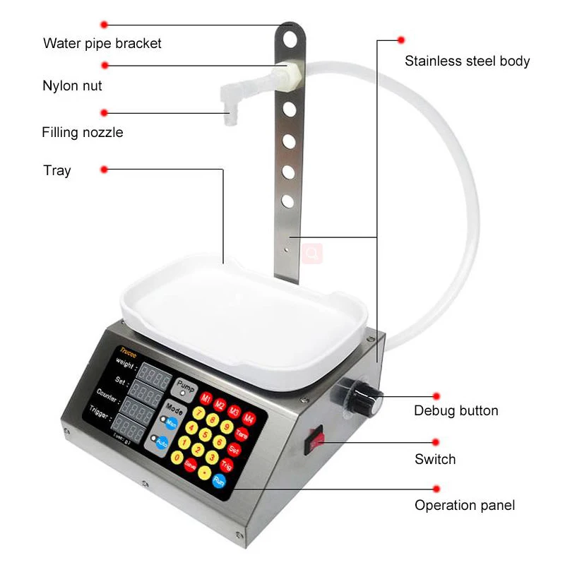 10ml-3L Small Automatic CNC Liquid Filling Machine 110V-220V Beverage Milk Perfume Filling Sub-Loading Weighing Filling Machine
10ml-3L Small Automatic CNC Liquid Filling Machine 110V-220V Beverage Milk Perfume Filling Sub-Loading Weighing Filling Machine