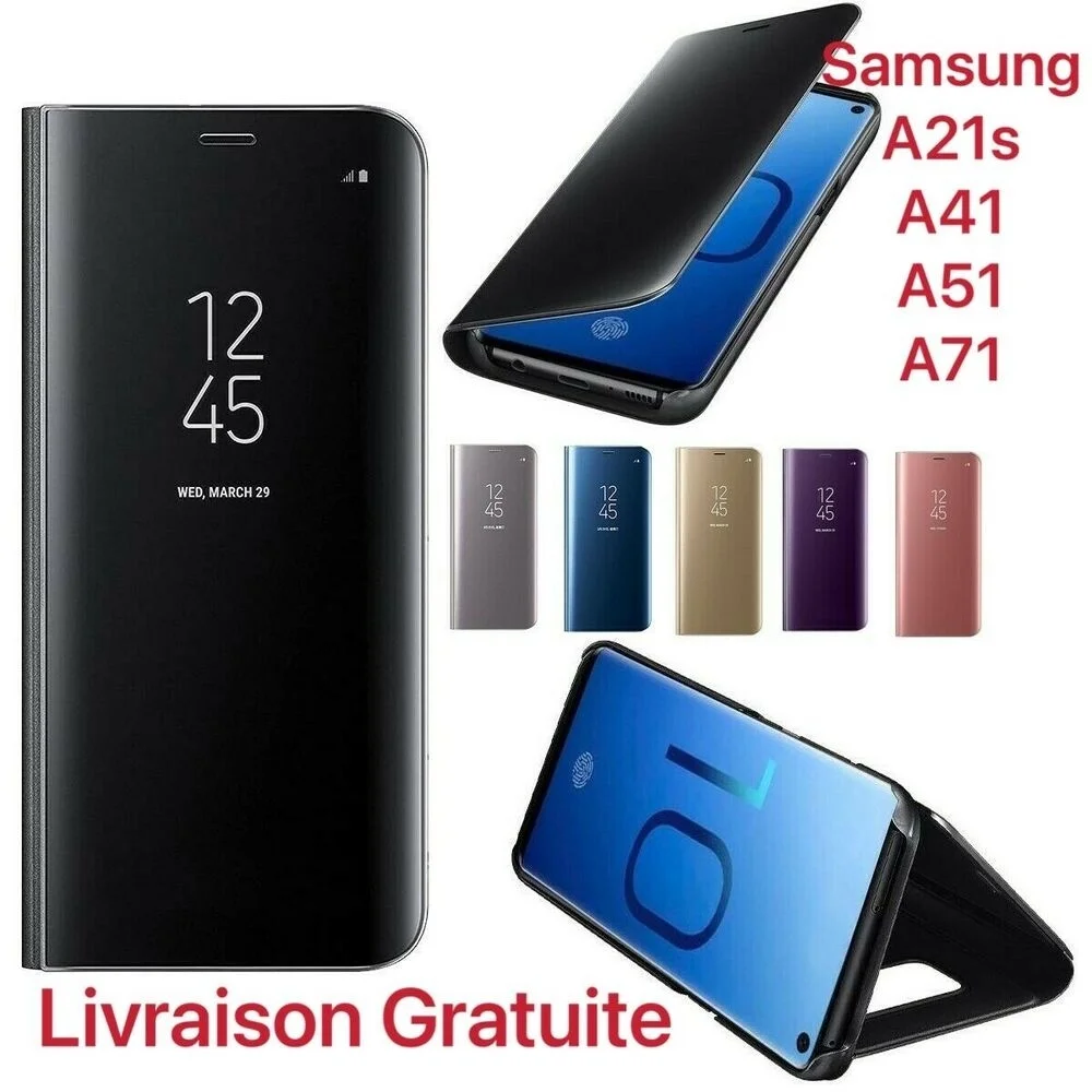 Coque Etui Flip Cover For SAMSUNG GALAXY A21s A41 A51 A71 etui chromé miroir cover
Coque Etui Flip Cover For SAMSUNG GALAXY A21s A41 A51 A71 etui chromé miroir cover