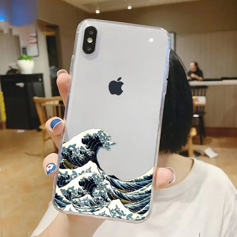 Japanese The Big Wave of kanagawa Phone Case Transparent for iPhone 6 7 8 11 12 s mini pro X XS XR MAX Plus
Japanese The Big Wave of kanagawa Phone Case Transparent for iPhone 6 7 8 11 12 s mini pro X XS XR MAX Plus
