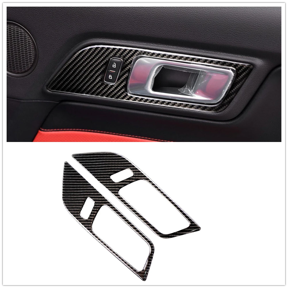 2x Carbon Fiber Interior Door Handle Bowl Cover Trim For Ford Mustang 2015-2017
2x Carbon Fiber Interior Door Handle Bowl Cover Trim For Ford Mustang 2015-2017