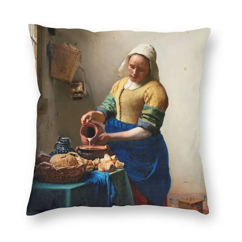 The Milkmaid By Johannes Vermeer Throw Pillow Case Decoration Custom Famous Artwork Cushion Cover 45x45cm Pillowcover for Sofa
The Milkmaid By Johannes Vermeer Throw Pillow Case Decoration Custom Famous Artwork Cushion Cover 45x45cm Pillowcover for Sofa