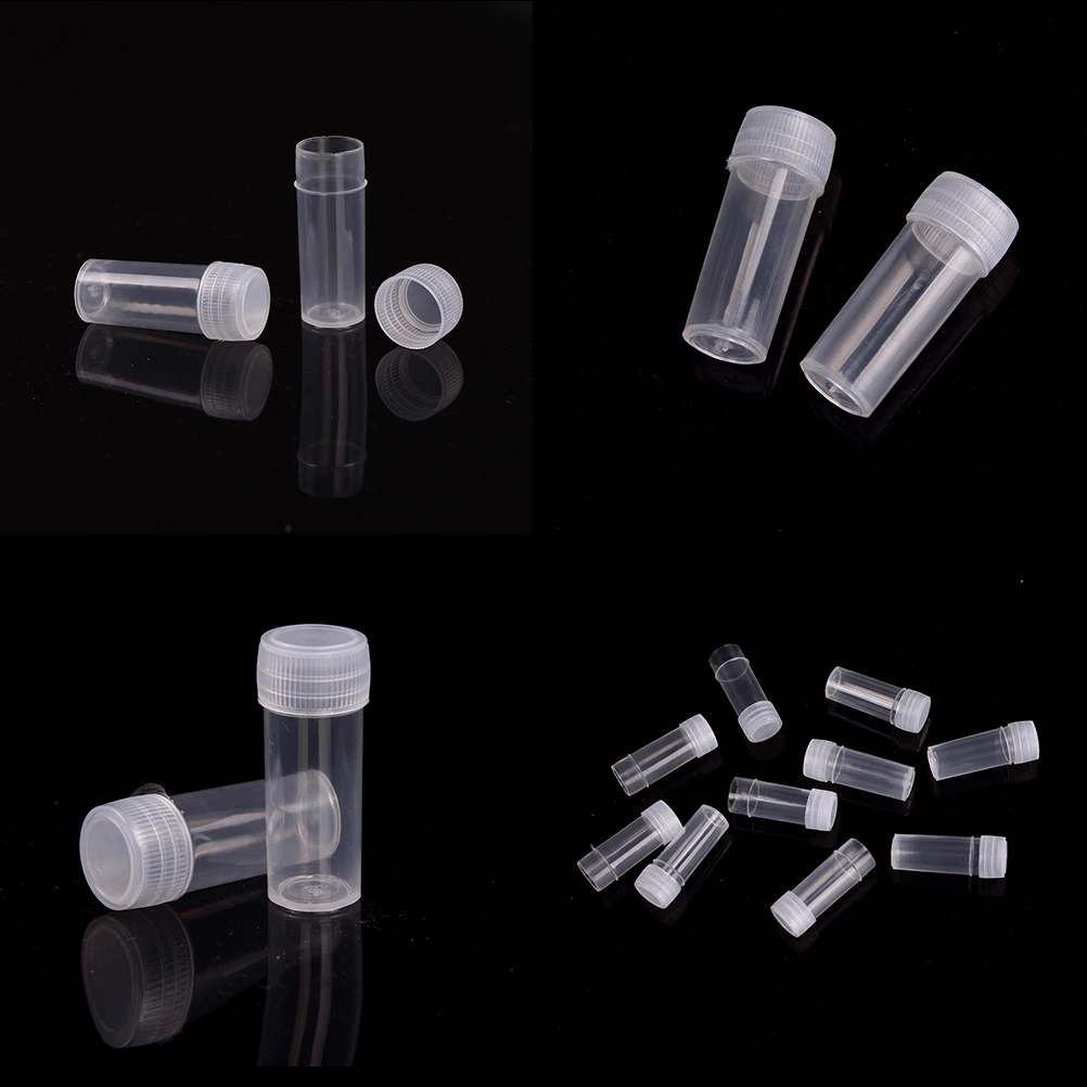 10pcs Plastic Test Tubes Bottles 5ml Sample Containers Vials Powder Craft With Screw Caps Refillable Bottles
10pcs Plastic Test Tubes Bottles 5ml Sample Containers Vials Powder Craft With Screw Caps Refillable Bottles
