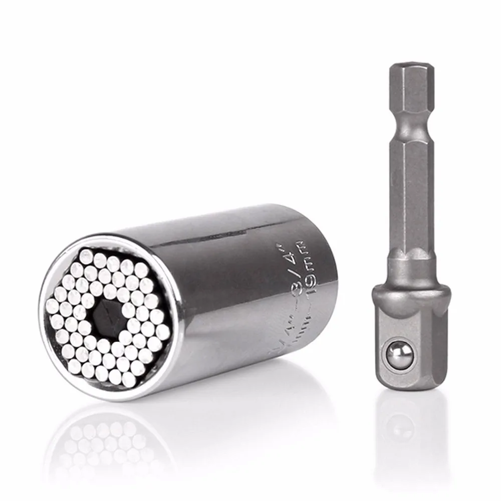 Wrench Universal Torque Wrench Head Sets Socket Sleeve Power Drill Ratchet Bushing Spanner Key Magic Multi Hand Tools 7-19mm
Wrench Universal Torque Wrench Head Sets Socket Sleeve Power Drill Ratchet Bushing Spanner Key Magic Multi Hand Tools 7-19mm