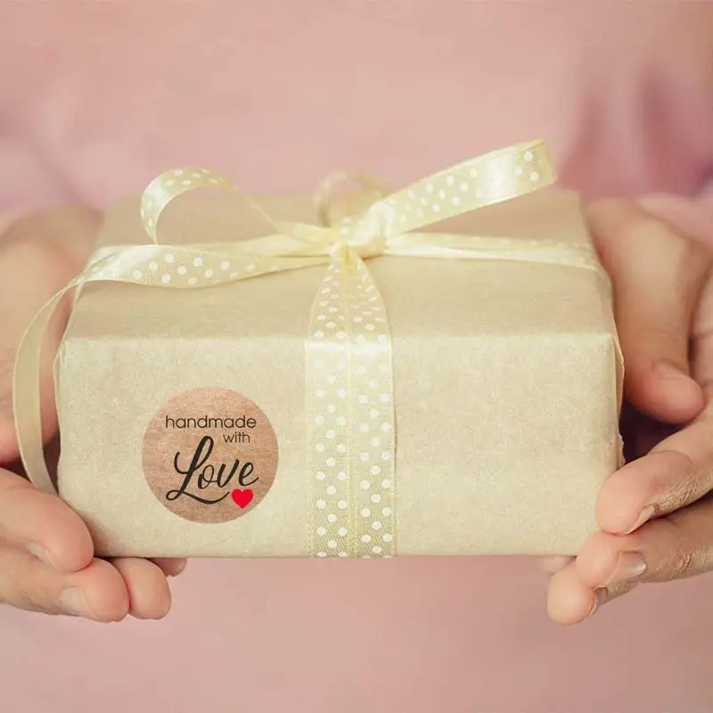 500pcs/roll Kraft Handmade with Love Heart Stickers Seal Labels Scrapbook Decor R7RC
500pcs/roll Kraft Handmade with Love Heart Stickers Seal Labels Scrapbook Decor R7RC