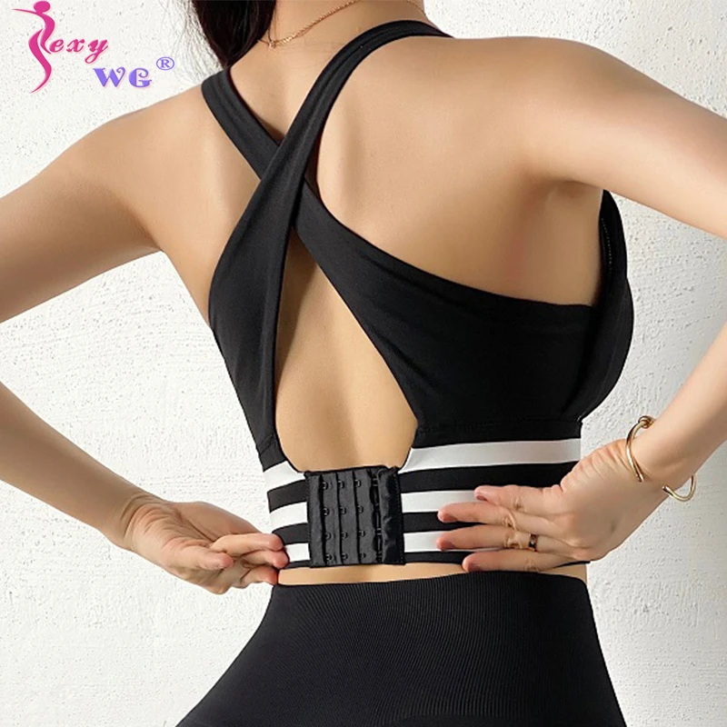 SEXYWG Sports Bra Yoga Fitness Top Women Push Up Workout Underwear Shockproof Vest Wider Straps Girls Gym Sexy Sportswear Bras
SEXYWG Sports Bra Yoga Fitness Top Women Push Up Workout Underwear Shockproof Vest Wider Straps Girls Gym Sexy Sportswear Bras