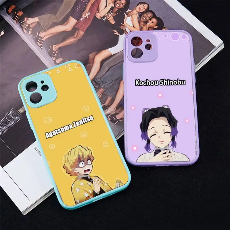 Demon Slayer Kimetsu no Yaiba Anime Phone Case For iPhone 12 11 Mini Pro XR XS Max 7 8 Plus X Matte transparent blue Back Cover
Demon Slayer Kimetsu no Yaiba Anime Phone Case For iPhone 12 11 Mini Pro XR XS Max 7 8 Plus X Matte transparent blue Back Cover