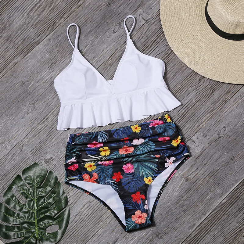 Ruffled Swimsuit 2 Peice Set Women Push Up Swimwear Bathing Bikini Set Swimming Suit for Women High Waist Viquinis Mujer
Ruffled Swimsuit 2 Peice Set Women Push Up Swimwear Bathing Bikini Set Swimming Suit for Women High Waist Viquinis Mujer