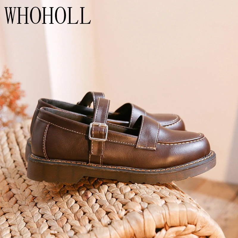WHOHOLL Japanese Style Vintage Buckle Mary Janes Shoes Women's Casual Student Leather Shoes Thick Bottom Student Uniform Shoes
WHOHOLL Japanese Style Vintage Buckle Mary Janes Shoes Women's Casual Student Leather Shoes Thick Bottom Student Uniform Shoes