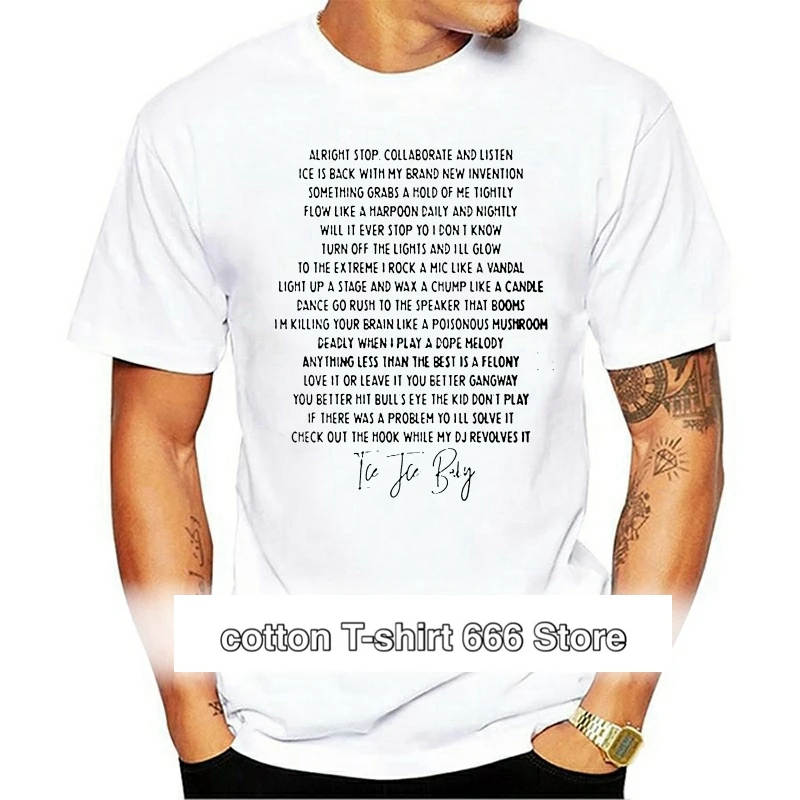 Camiseta de манга corta унисекс, классическая одежда playera de hielo, hielo, Vanilla, hielo, Hip Hop, lyric mucis
Camiseta de манга corta унисекс, классическая одежда playera de hielo, hielo, Vanilla, hielo, Hip Hop, lyric mucis