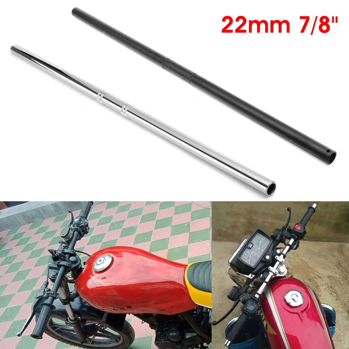Универсальный 7/8 "22 мм мотоцикл прямой Руль Кафе Racer Ручка Бар для Suzuki/Honda/Yamaha
Универсальный 7/8 "22 мм мотоцикл прямой Руль Кафе Racer Ручка Бар для Suzuki/Honda/Yamaha