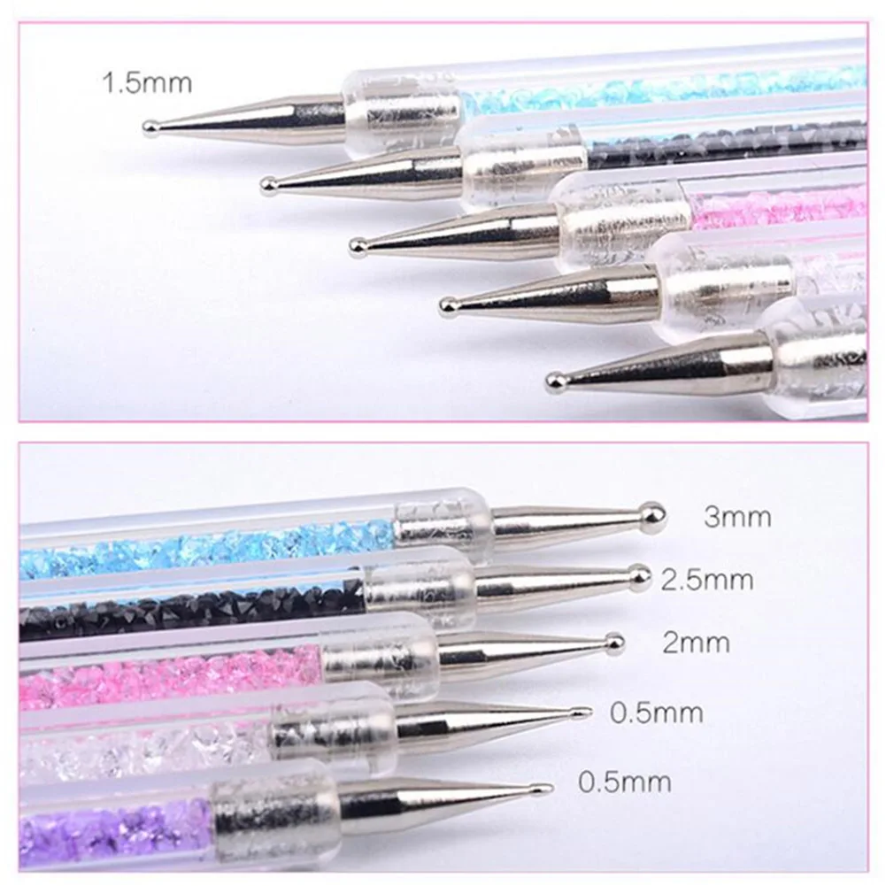 5pcs Double-Headed Crystal Pen Rhinestones Gems Picker Diamond Painting Tools Nail Art Crystal Pen Nail Decoration
5pcs Double-Headed Crystal Pen Rhinestones Gems Picker Diamond Painting Tools Nail Art Crystal Pen Nail Decoration