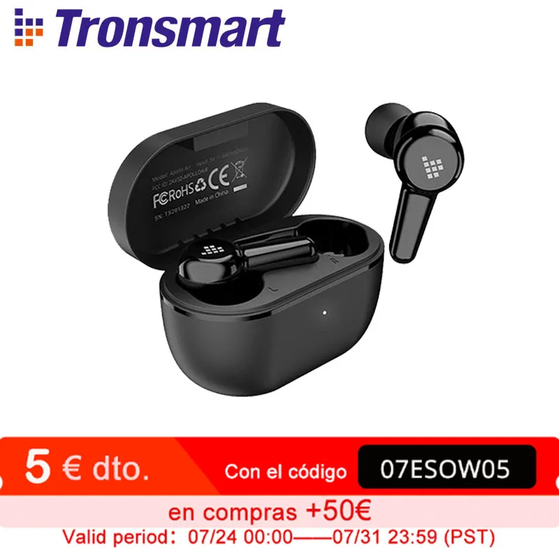Tronsmart Apollo Air Wireless Earphones Active Noise Cancelling Headphones Bluetooth 5.2 Earbuds with aptX, QualcommChip
Tronsmart Apollo Air Wireless Earphones Active Noise Cancelling Headphones Bluetooth 5.2 Earbuds with aptX, QualcommChip