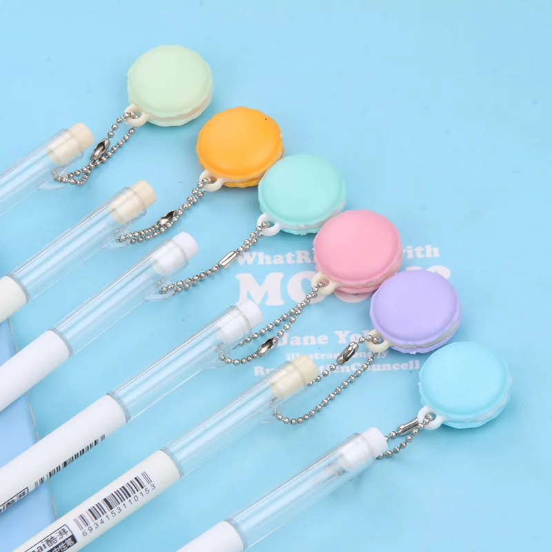 36 pcs/lot Creative Macaron Pendant Gel Pen Cute 0.5 mm black Ink Signature Pens Promotional Gift Office School Supplies
36 pcs/lot Creative Macaron Pendant Gel Pen Cute 0.5 mm black Ink Signature Pens Promotional Gift Office School Supplies