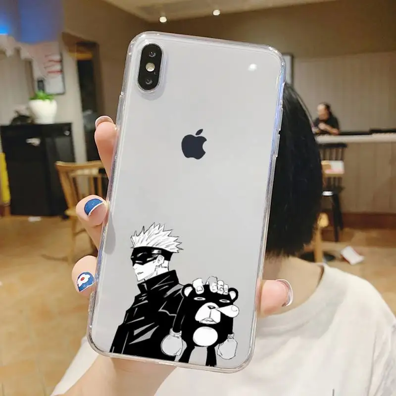 Jujutsu Kaisen Gojo Satoru anime Phone Case Transparent soft For iphone 5 5s 5c se 6 6s 7 8 11 12 plus mini x xs xr pro max
Jujutsu Kaisen Gojo Satoru anime Phone Case Transparent soft For iphone 5 5s 5c se 6 6s 7 8 11 12 plus mini x xs xr pro max