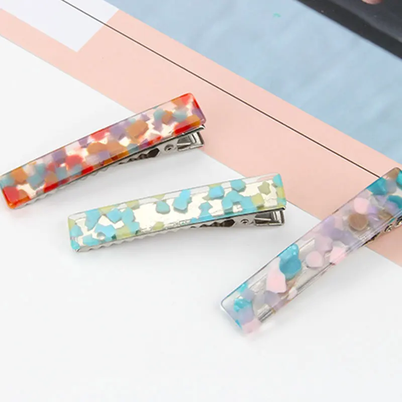 Japanese Style Hair Accessories Rectangle Duckbill Clip Leopard Marble Textured Floral Print Hairpins Vintage Acetate Hair Clip
Japanese Style Hair Accessories Rectangle Duckbill Clip Leopard Marble Textured Floral Print Hairpins Vintage Acetate Hair Clip