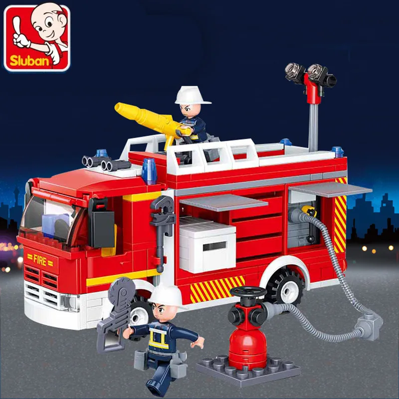 394Pcs City Fire Fighting Elevated Platform Fire Truck Car Building Blocks Sets Bricks DIY Educational Toys for Children
394Pcs City Fire Fighting Elevated Platform Fire Truck Car Building Blocks Sets Bricks DIY Educational Toys for Children