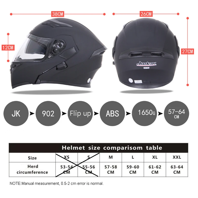 Motorcycle Flip Up Helmet Winter DOT ECE Racing Safety Cascos Motocross Capacete Moto Casque Quad Dirt Bike Helmets JIEKAI 902
Motorcycle Flip Up Helmet Winter DOT ECE Racing Safety Cascos Motocross Capacete Moto Casque Quad Dirt Bike Helmets JIEKAI 902