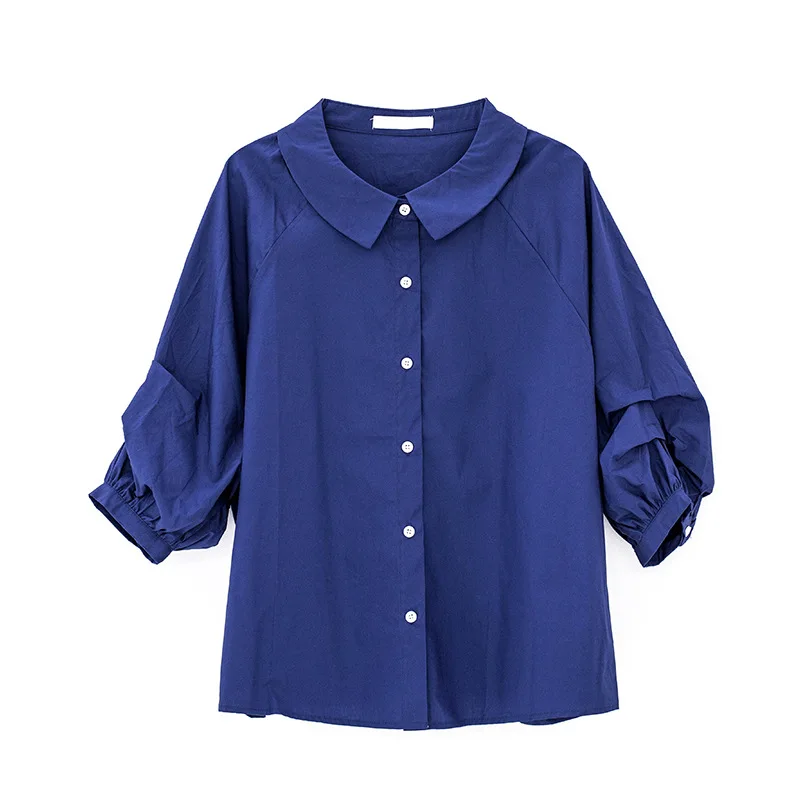 GVUW Female Blouse Turn-down Collar Three Quarter Sleeve Loose Shirt Fashion Tide Spring Autumn 2021 New Arrivals 20D1594
GVUW Female Blouse Turn-down Collar Three Quarter Sleeve Loose Shirt Fashion Tide Spring Autumn 2021 New Arrivals 20D1594