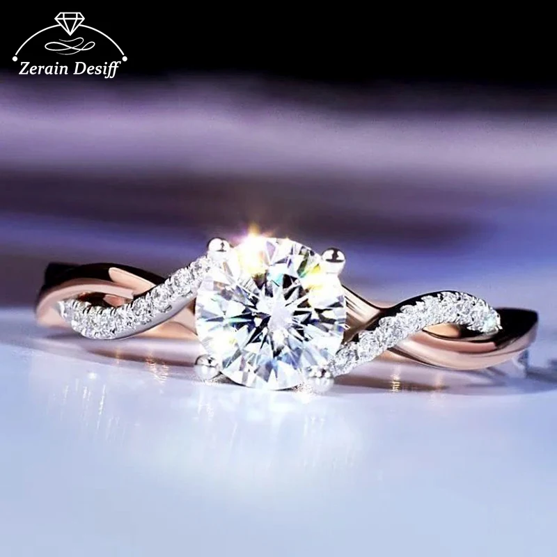1 Carat Moissan Diamond Ring Female Lab Engagement Wedding Band Silver 925 Jewelry Gift
1 Carat Moissan Diamond Ring Female Lab Engagement Wedding Band Silver 925 Jewelry Gift