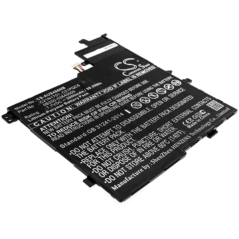 CS 5000mAh/38.50Wh battery for Asus K406UA,K406UA-BM141T,K406UA-BM142T,K406UA-BM219T,K406UA-BM229T,K406UA-BM230T,
CS 5000mAh/38.50Wh battery for Asus K406UA,K406UA-BM141T,K406UA-BM142T,K406UA-BM219T,K406UA-BM229T,K406UA-BM230T,