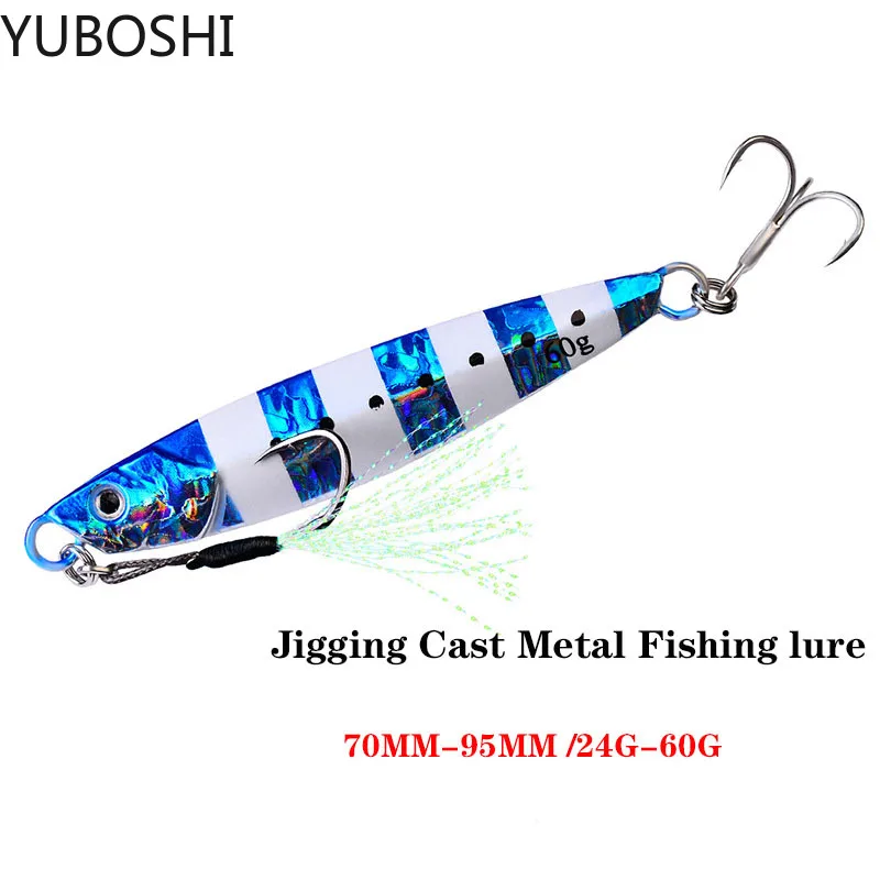 YUBOSHI 24 г, 30 г, 40 г, 60 г, новая медленно тянущаяся литая металлическая приманка, приманка для ловли морского окуня, искусственная приманка
YUBOSHI 24 г, 30 г, 40 г, 60 г, новая медленно тянущаяся литая металлическая приманка, приманка для ловли морского окуня, искусственная приманка