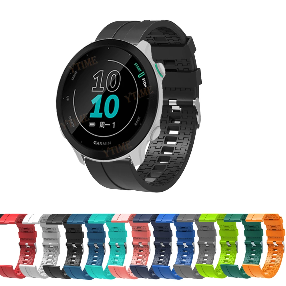 Silicone Bracelet Wrist Strap For Garmin Forerunner 245 645 158 55 Smart Watch Band For Garmin Vivoactive 3 4/Venu 2 SQ Bands 
Silicone Bracelet Wrist Strap For Garmin Forerunner 245 645 158 55 Smart Watch Band For Garmin Vivoactive 3 4/Venu 2 SQ Bands
