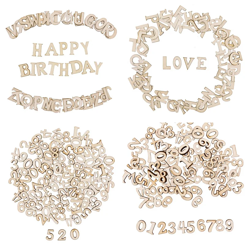 100Pcs Wooden Capital English Letters Alphabet Number DIY Wood Household Decorative Arts Crafts Party Event Decoration
100Pcs Wooden Capital English Letters Alphabet Number DIY Wood Household Decorative Arts Crafts Party Event Decoration