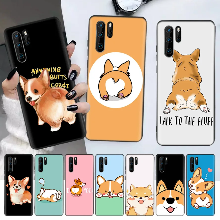 Cartoon Corgi Super Cute Dog Black Phone Case For Huawei P30 Lite P20 Pro P40 P10 Mate 20 40 30 10 P Smart Z Plus Pattern Cover
Cartoon Corgi Super Cute Dog Black Phone Case For Huawei P30 Lite P20 Pro P40 P10 Mate 20 40 30 10 P Smart Z Plus Pattern Cover