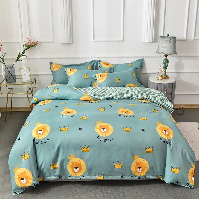 Lion Crown Soft Duvet Cover Set 3/4 Pieces Comfortable Double Design Cover Sheet Pillowcase For Kids And Adult Oceania
Lion Crown Soft Duvet Cover Set 3/4 Pieces Comfortable Double Design Cover Sheet Pillowcase For Kids And Adult Oceania