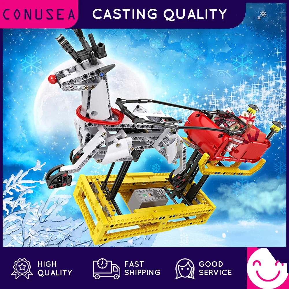 MOULD KING The Christmas Santa Reindeer Sleigh Models Building Blocks Bricks RC Animal DIY Educational Toys Christmas Gifts
MOULD KING The Christmas Santa Reindeer Sleigh Models Building Blocks Bricks RC Animal DIY Educational Toys Christmas Gifts
