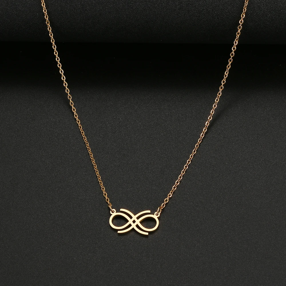 Stainless Steel Necklaces Infinity Symbol Crosscut Pendant Collar Chain Fashion Necklace For Woman Jewelry Party Friends Gifts
Stainless Steel Necklaces Infinity Symbol Crosscut Pendant Collar Chain Fashion Necklace For Woman Jewelry Party Friends Gifts