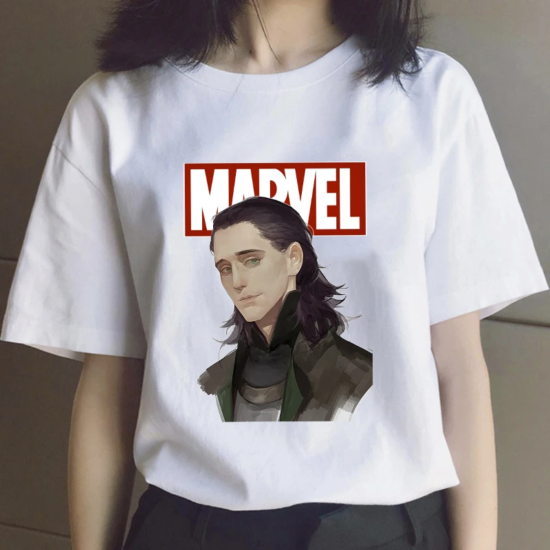 Loki T-Shirt God of Mischief Women Tees Tops Cute Kawaii Marvel The Avengers Super Hero Cartoons Tshirt Unisex Couples Clothes
Loki T-Shirt God of Mischief Women Tees Tops Cute Kawaii Marvel The Avengers Super Hero Cartoons Tshirt Unisex Couples Clothes