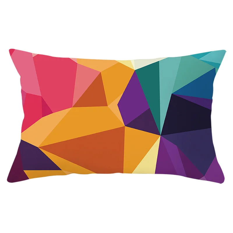 Geometric Pillow Case Rainbow Cushion Cover 30*50cm Home Supplies Multicolor Throw Pillows Covers Fashion Decorative Pillowslip
Geometric Pillow Case Rainbow Cushion Cover 30*50cm Home Supplies Multicolor Throw Pillows Covers Fashion Decorative Pillowslip