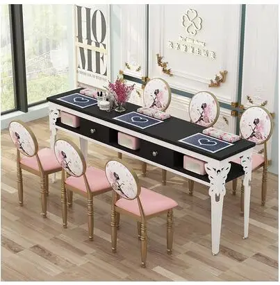 Nail art table special economical single table and chair set double nail art table simple modern white workbench
Nail art table special economical single table and chair set double nail art table simple modern white workbench