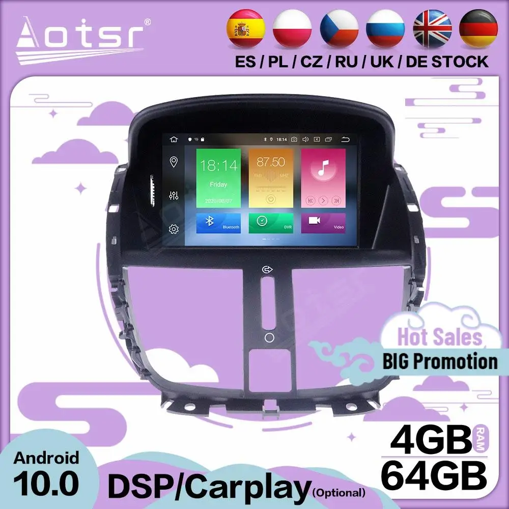 Carplay мультимедийный стерео Android 10 плеер для Peugeot 207 2008-2010 2011 2012 2013 2014 GPS навигатор автомобильный радиоприемник головное устройство
Carplay мультимедийный стерео Android 10 плеер для Peugeot 207 2008-2010 2011 2012 2013 2014 GPS навигатор автомобильный радиоприемник головное устройство