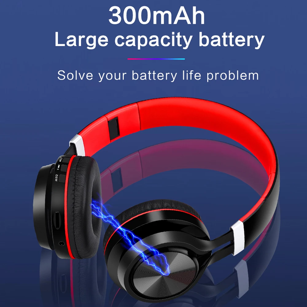 Wireless Bluetooth 5.0 Headphones Foldable Noise Cancelling Music Bass Stereo Subwoofer Gaming Headphone for Computer phone
Wireless Bluetooth 5.0 Headphones Foldable Noise Cancelling Music Bass Stereo Subwoofer Gaming Headphone for Computer phone