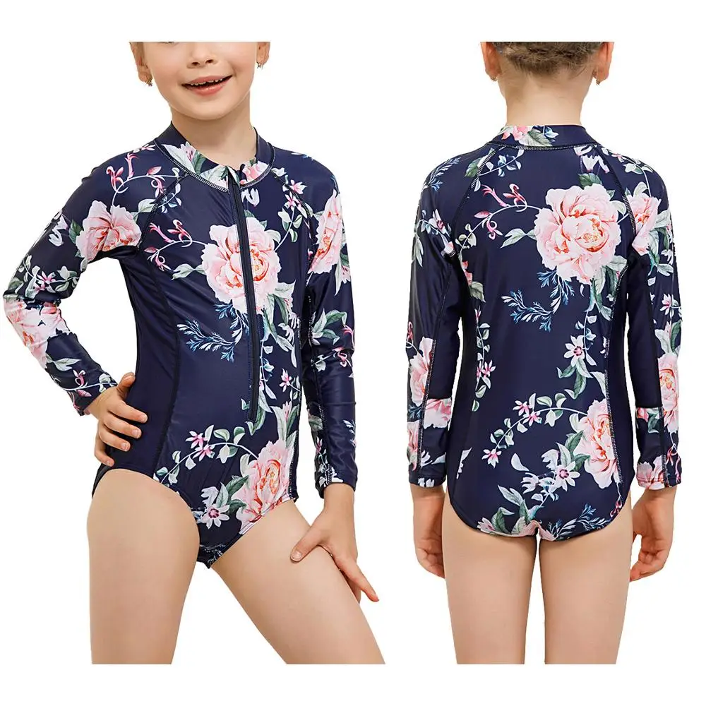 New Print 2-10 Years Girls Long Sleeve Rash Guard Child One Piece Swimwear Kids Surfing Wear Schoolgirl Bathing Suit Jumpsuit 
New Print 2-10 Years Girls Long Sleeve Rash Guard Child One Piece Swimwear Kids Surfing Wear Schoolgirl Bathing Suit Jumpsuit