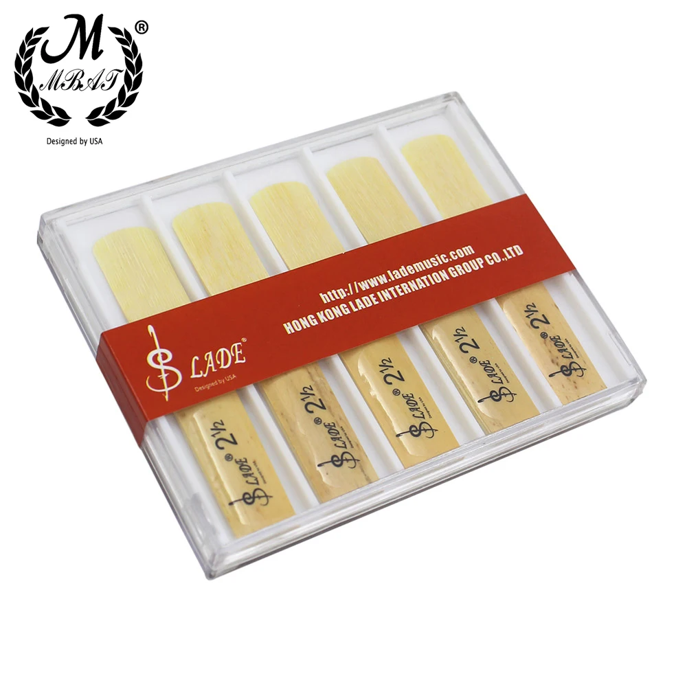 M MBAT 10 Pcs/Set B-flat Clarinet Reed High quality Woodwind Instrument Accessories Bamboo Strength 2.5 Music Tools with Box
M MBAT 10 Pcs/Set B-flat Clarinet Reed High quality Woodwind Instrument Accessories Bamboo Strength 2.5 Music Tools with Box