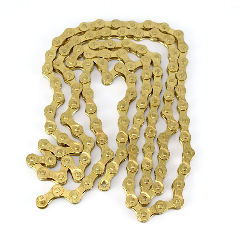New Mountain Road Bike 8 Speed Chain Folding Bicycle Gold Shifting Chain Manganese Steel Bicycle Cycling Chain Accessories
New Mountain Road Bike 8 Speed Chain Folding Bicycle Gold Shifting Chain Manganese Steel Bicycle Cycling Chain Accessories