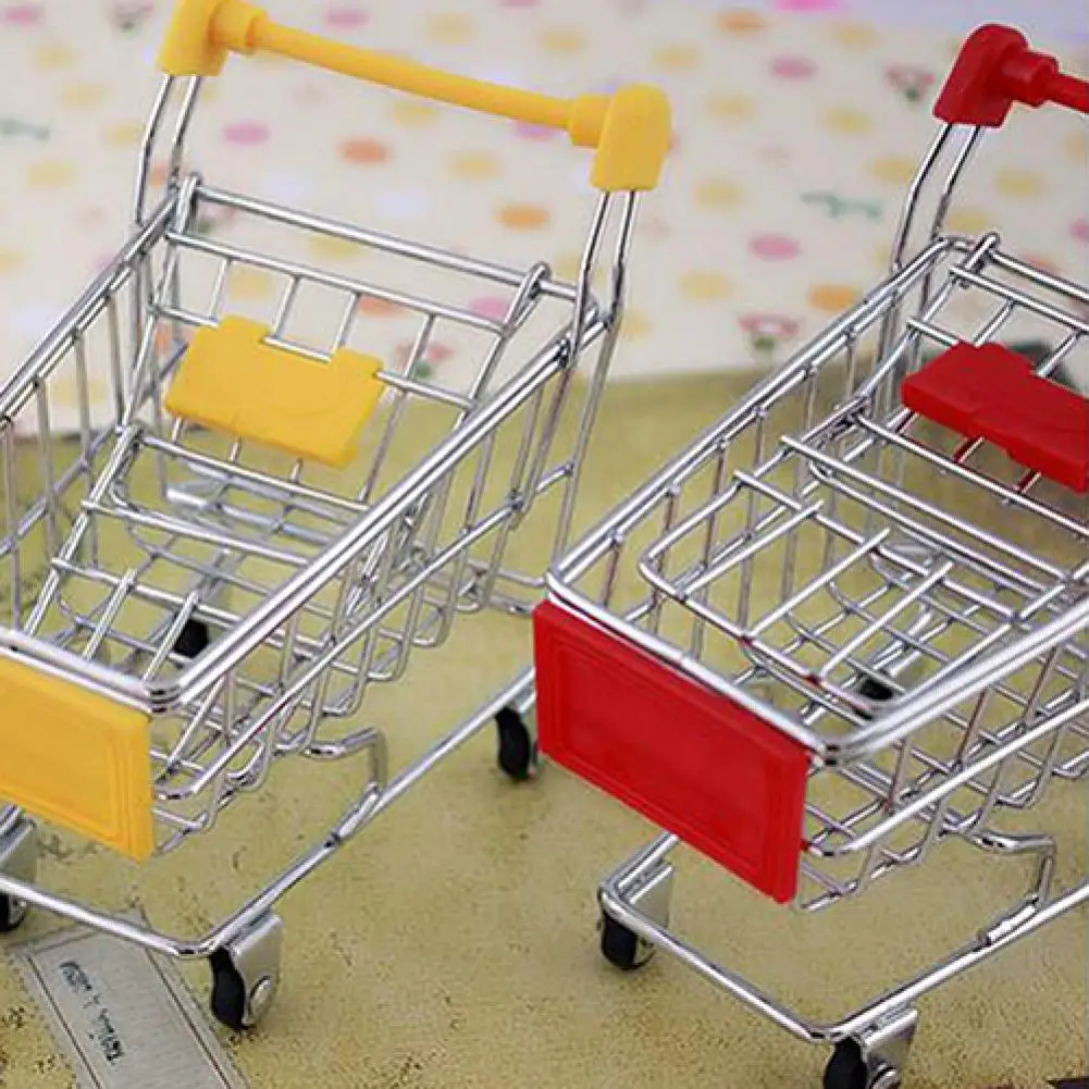 Ручная тележка для супермаркета миниатюрная Тележка покупок настольное